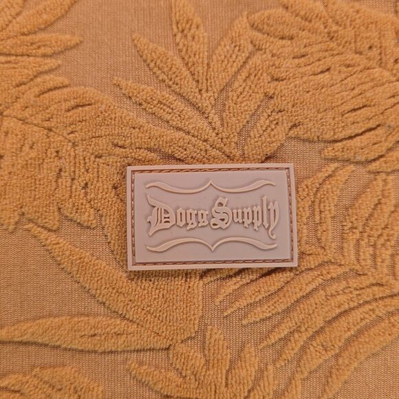 Dogg Supply by Snoop Dogg Polo Shirt Mens Small Terry Terrycloth Orange Leaves - Picture 5 of 9